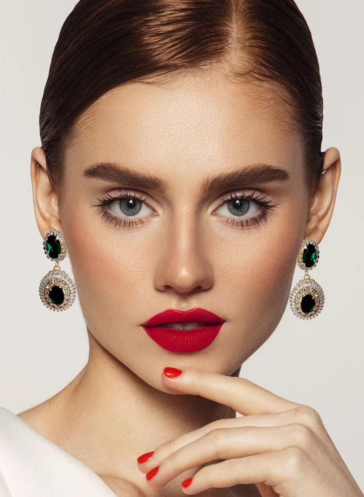 Aretes Aurora Green