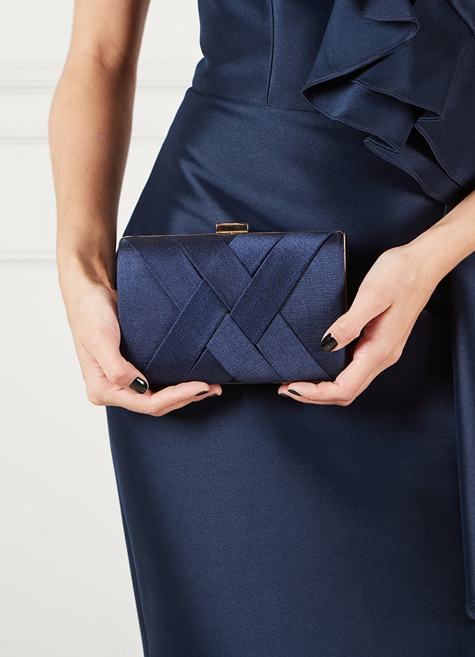 Clutch cruzado azul