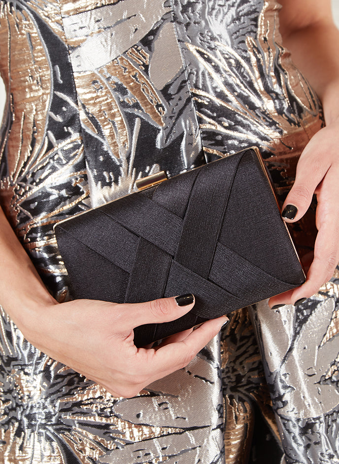 Clutch cruzado Negro