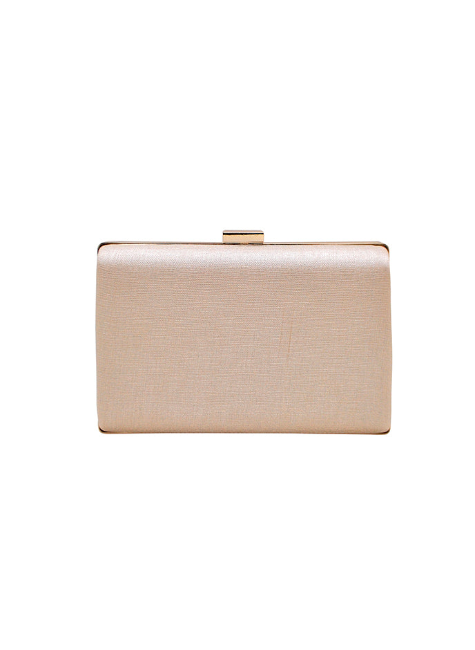 Clutch cruzado champaña